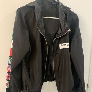 Cute jacket with flags